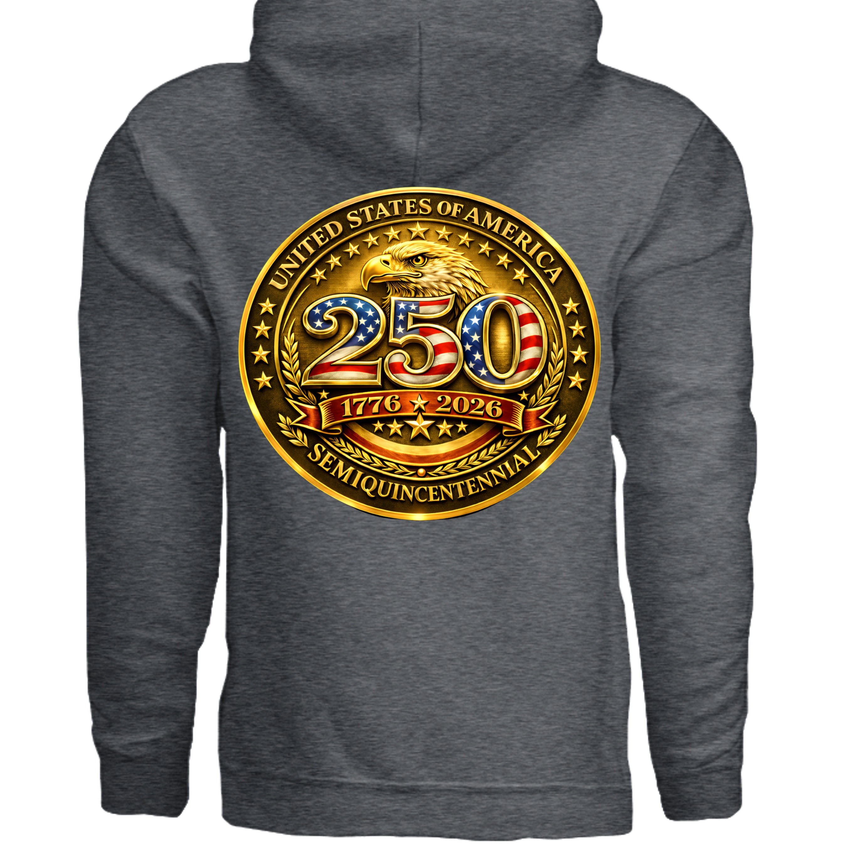 DARK HEATHER - G185 - BACK