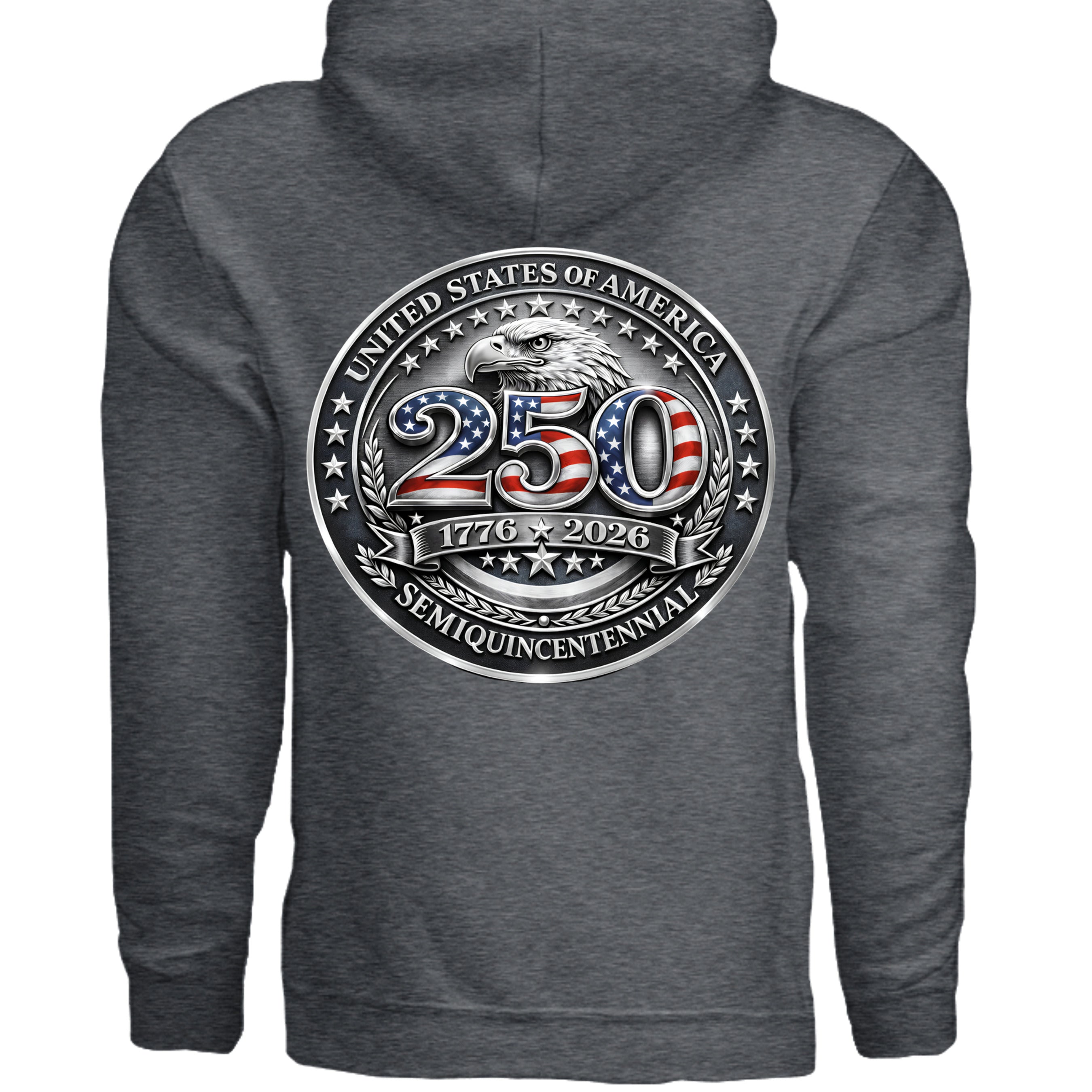 DARK HEATHER - G185 - BACK