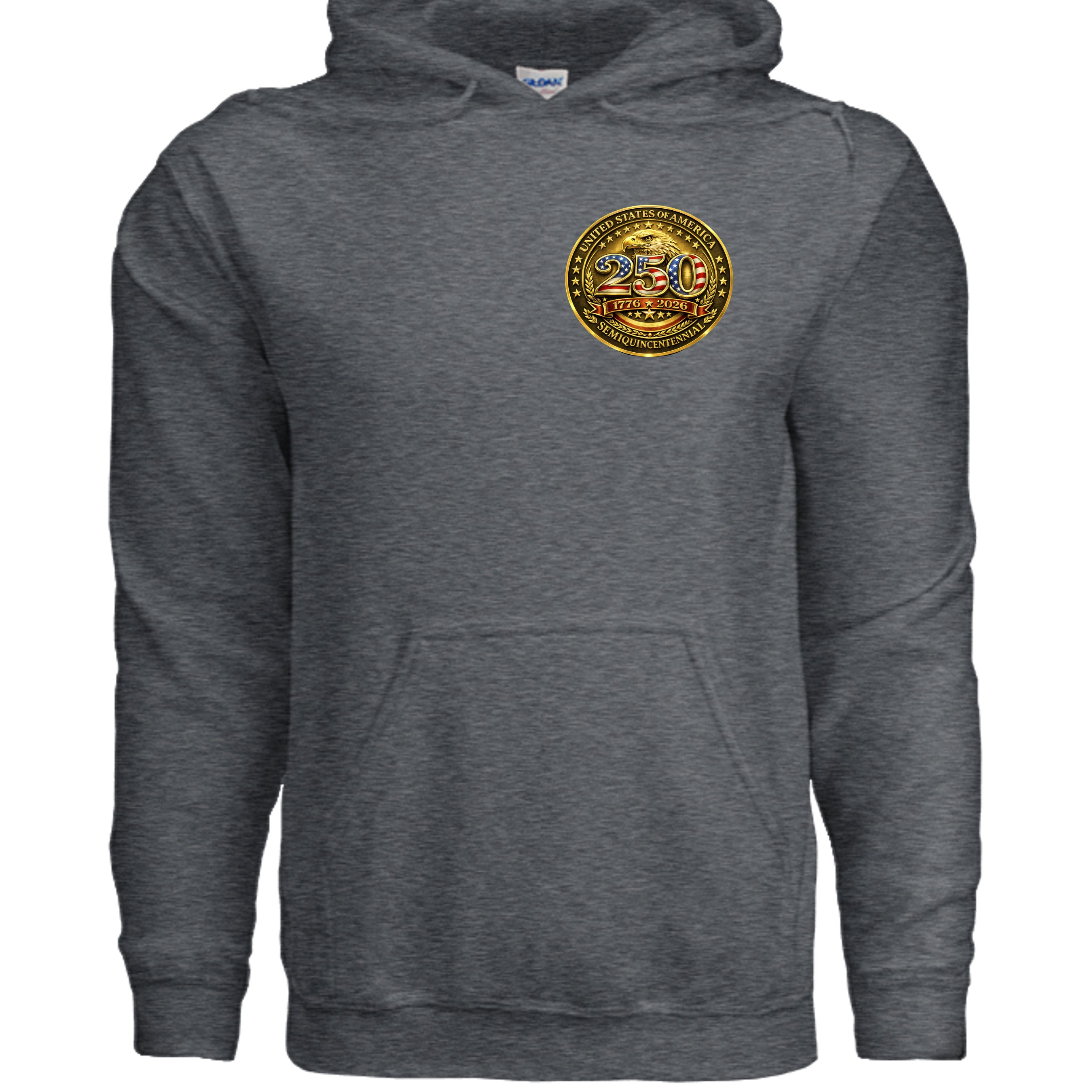DARK HEATHER - G185 - FRONT