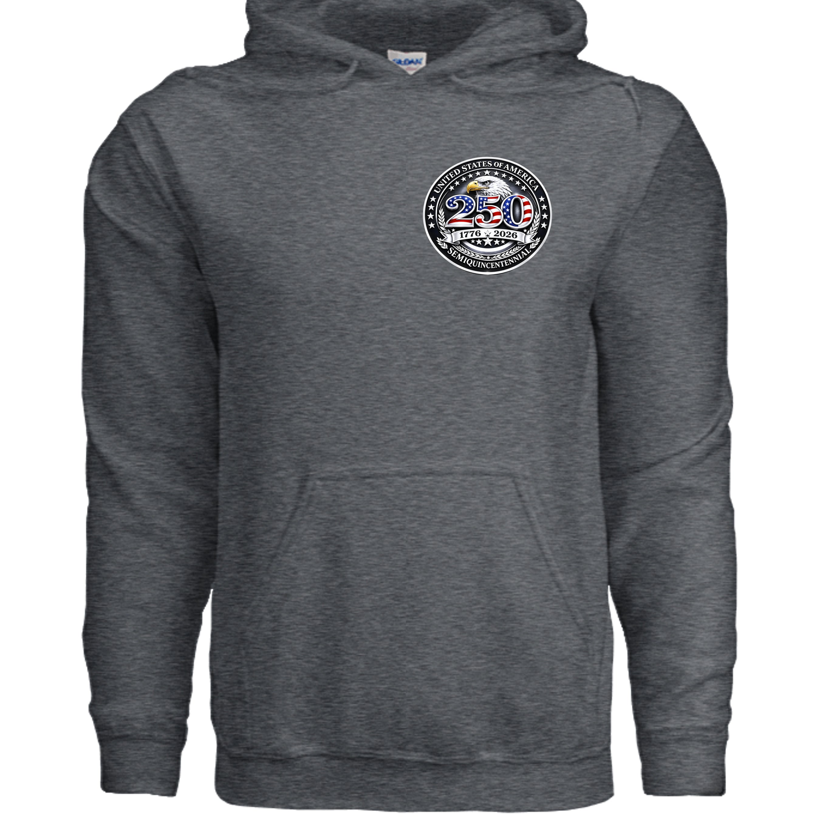 DARK HEATHER - G185 - FRONT