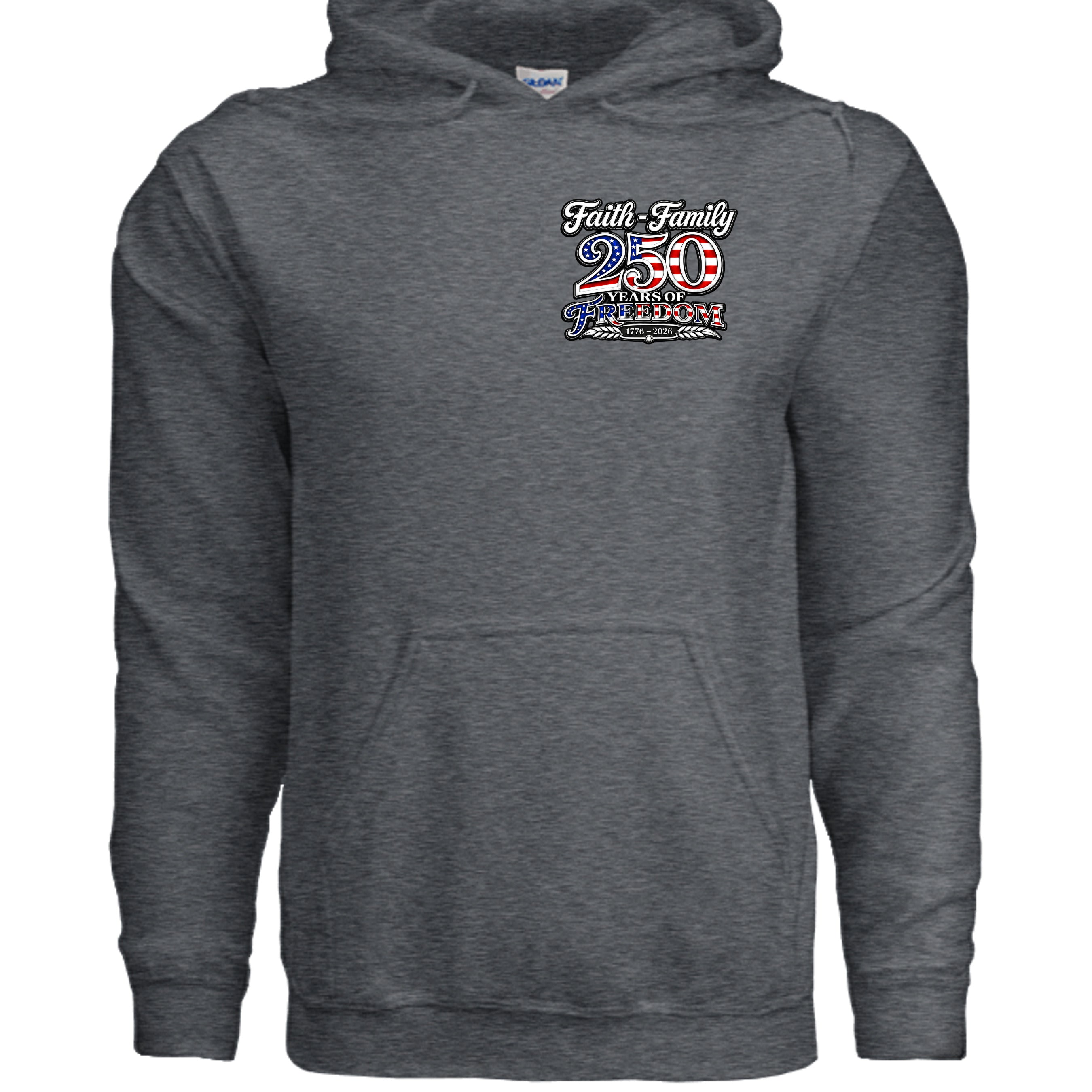 DARK HEATHER - G185 - FRONT