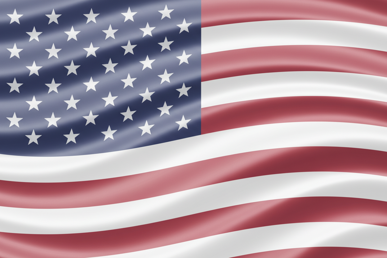 Transparent American flag background